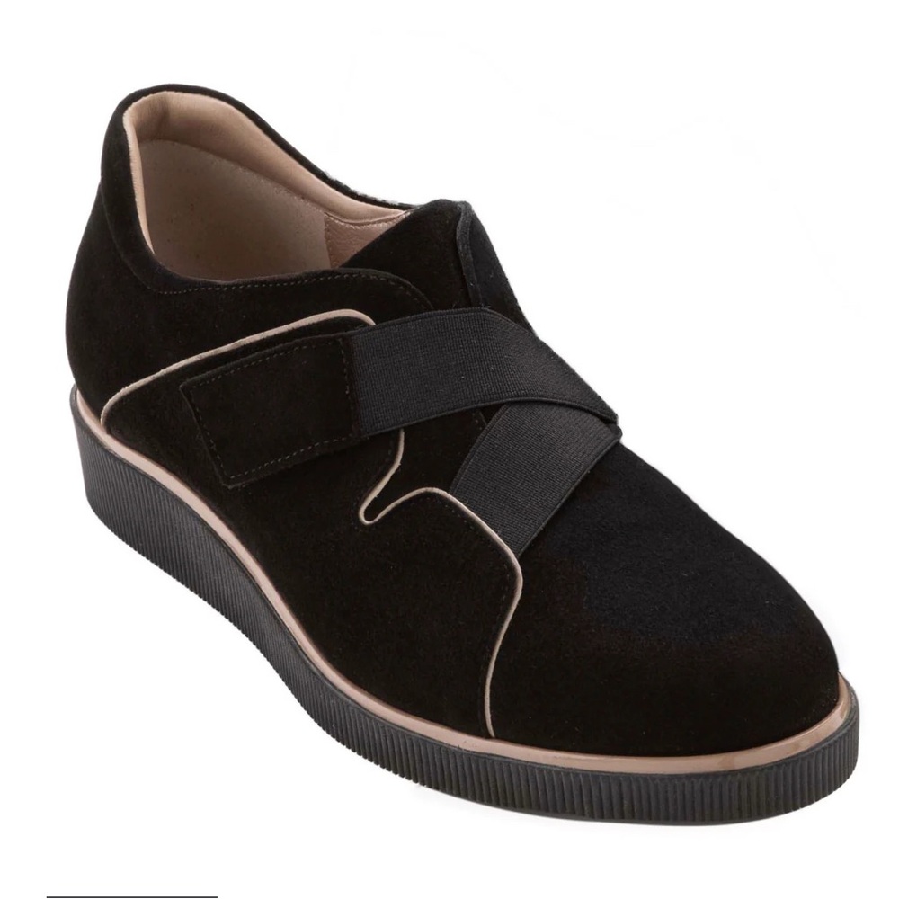 BEAUTIFUL Noah Black Suede Leather Shoes Sz 8.5